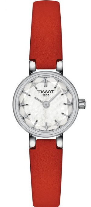 Tissot Lovely Round Mother of Pearl Dial Red Leather Strap Watch for Women - T140.009.16.111.00 Buy Now By Tissot