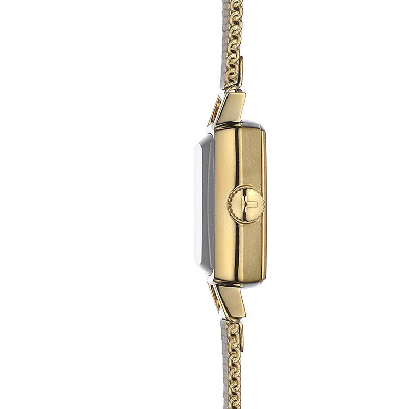 Tissot Lovely Square Silver Dial Gold Mesh Bracelet Watch For Women - T058.109.33.031.00 Buy Now By Tissot