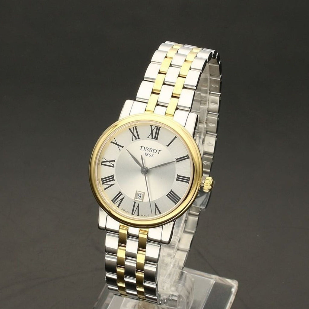Tissot T Classic Carson Lady Premium Silver Dial Two Tone Steel Strap Watch For Women - T122.210.22.033.00 Buy Now By Tissot
