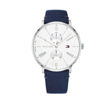 Tommy Hilfiger Jenna White Dial Blue Leather Strap Watch for Women - 1782072 Buy Now By Tommy Hilfiger