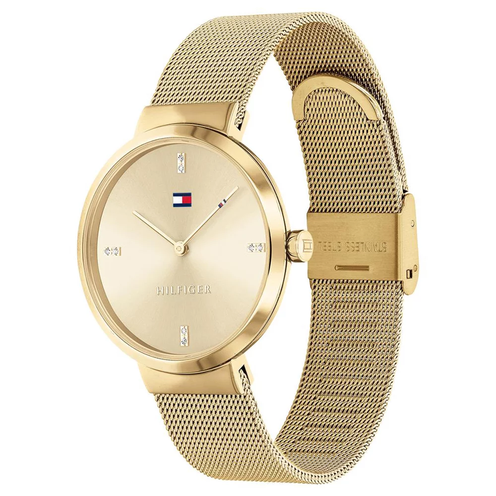 Tommy Hilfiger Lynn Quartz Gold Dial Gold Mesh Bracelet Watch For Women - 1781864 Buy Now By Tommy Hilfiger
