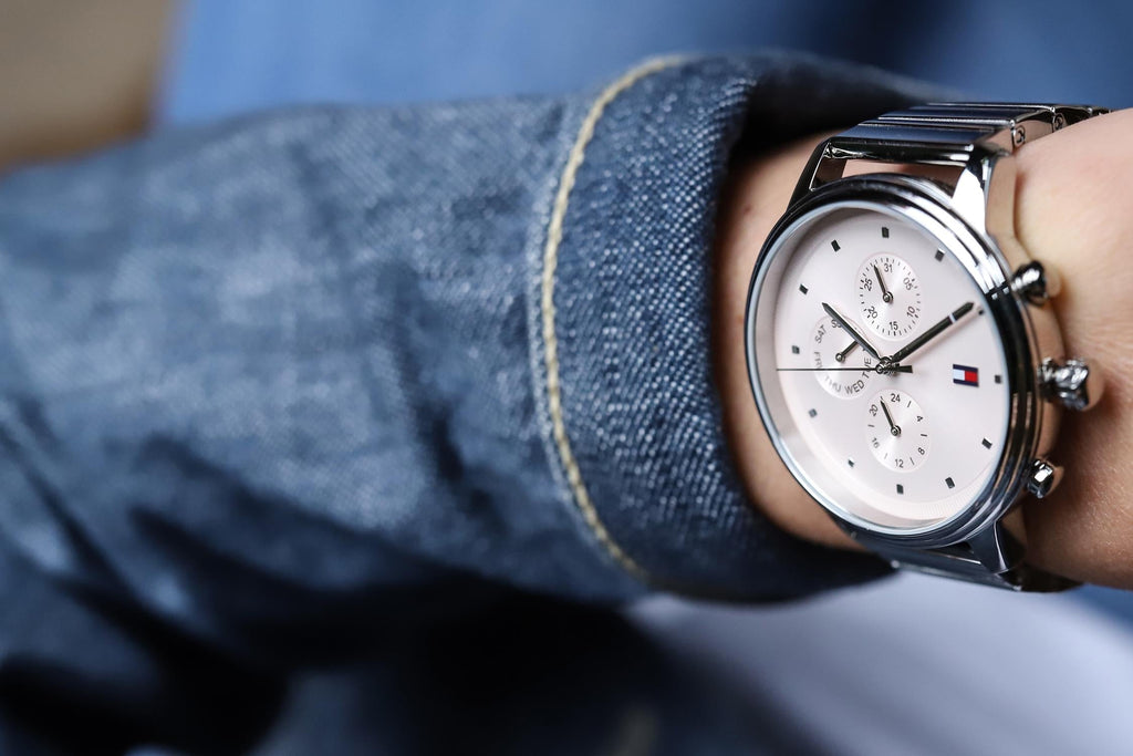 Tommy Hilfiger Blake Pink Dial Silver Steel Strap Watch for Women - 1781904 Buy Now By Tommy Hilfiger