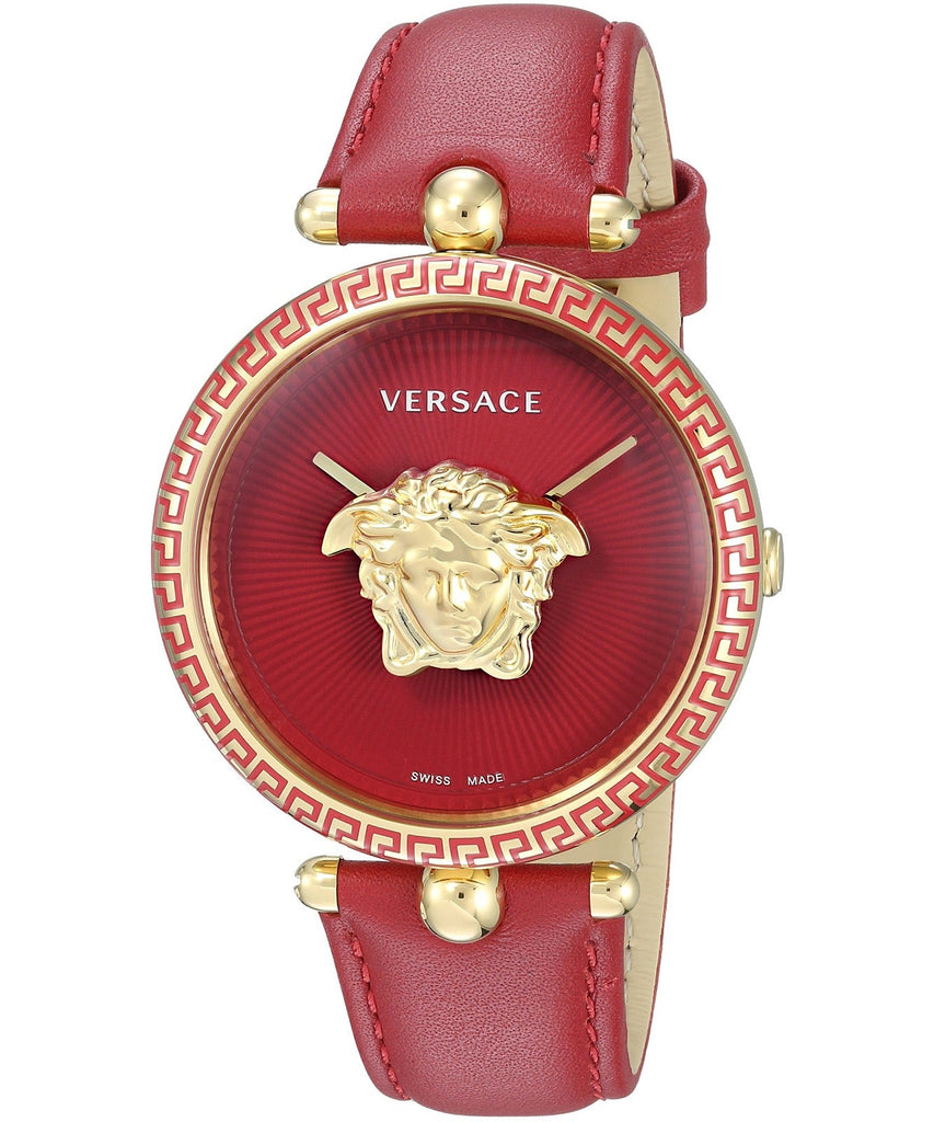 Versace Palazzo Empire Red Dial Red Leather Strap Watch for Women - VCO120017 Buy Now By Versace
