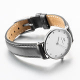 Daniel Wellington Classy Sheffield White Dial Black Leather Strap Watch For Women - DW00100068 Buy Now By Daniel Wellington