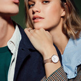 Daniel Wellington Classic Petite White Dial Rose Gold Mesh Bracelet Watch For Women - DW00100219 Buy Now By Daniel Wellington