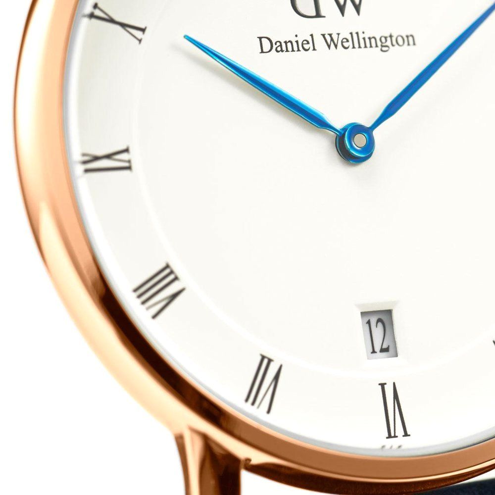 Daniel Wellington Dapper Cornwall White Dial Black Nylon Strap Watch For Women - DW00100263 Buy Now By Daniel Wellington