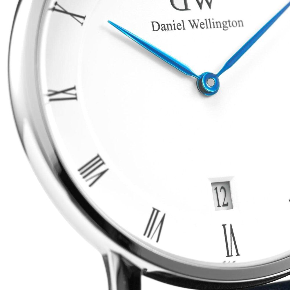 Daniel Wellington Dapper Cornwall White Dial Black Nylon Strap Watch for Women - DW00100264 Buy Now By Daniel Wellington
