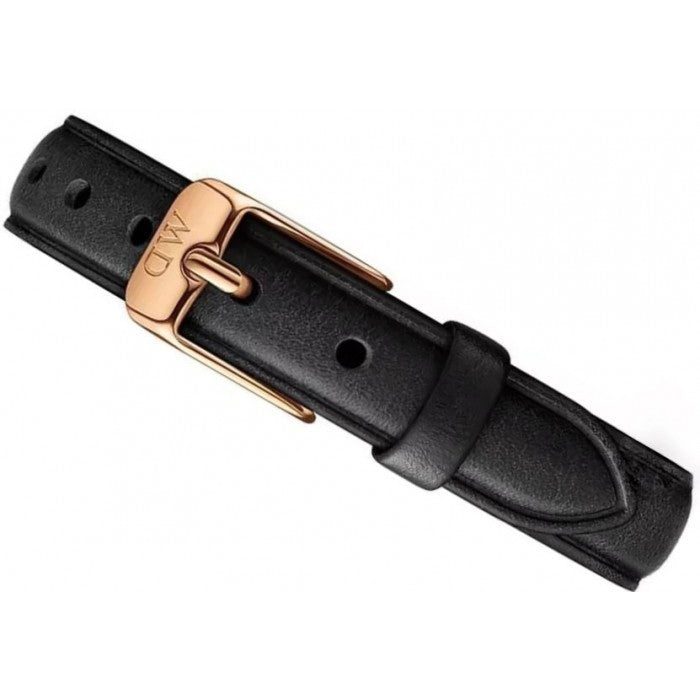 Daniel Wellington Quadro Sheffield Black Dial Black Leather Strap Watch For Women - DW00100435 Buy Now By Daniel Wellington