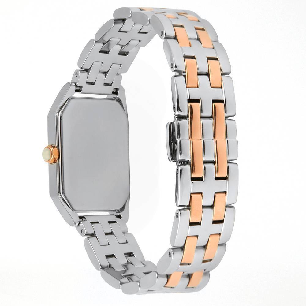 Emporio Armani Gianni T Bar Mother of Pearl Dial Two Tone Steel Strap Watch For Women - AR11146 Buy Now By Emporio Armani