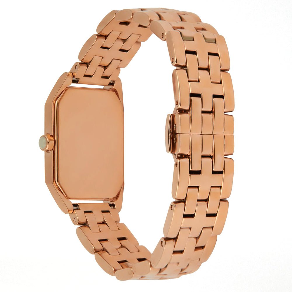 Emporio Armani Giola White Mother of Pearl Dial Rose Gold Steel Strap Watch For Women - AR11147 Buy Now By Emporio Armani