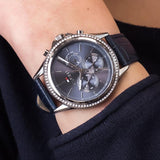 Tommy Hilfiger Ari Quartz Diamonds Blue Dial Blue Leather Strap Watch for Women - 1781979 Buy Now By Tommy Hilfiger