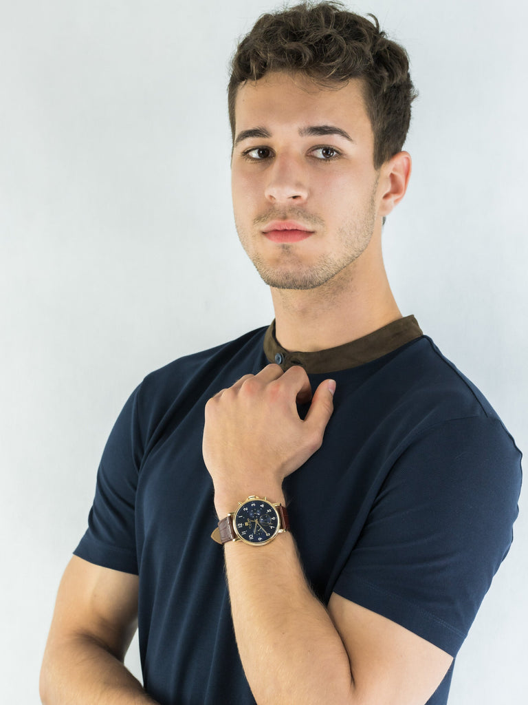 Tommy Hilfiger Daniel Blue Dial Brown Leather Strap Watch for Men - 1710380 Buy Now By Tommy Hilfiger