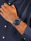 Tommy Hilfiger Deacan Blue Dial Silver Steel Strap Watch for Men - 1791551 Buy Now By Tommy Hilfiger