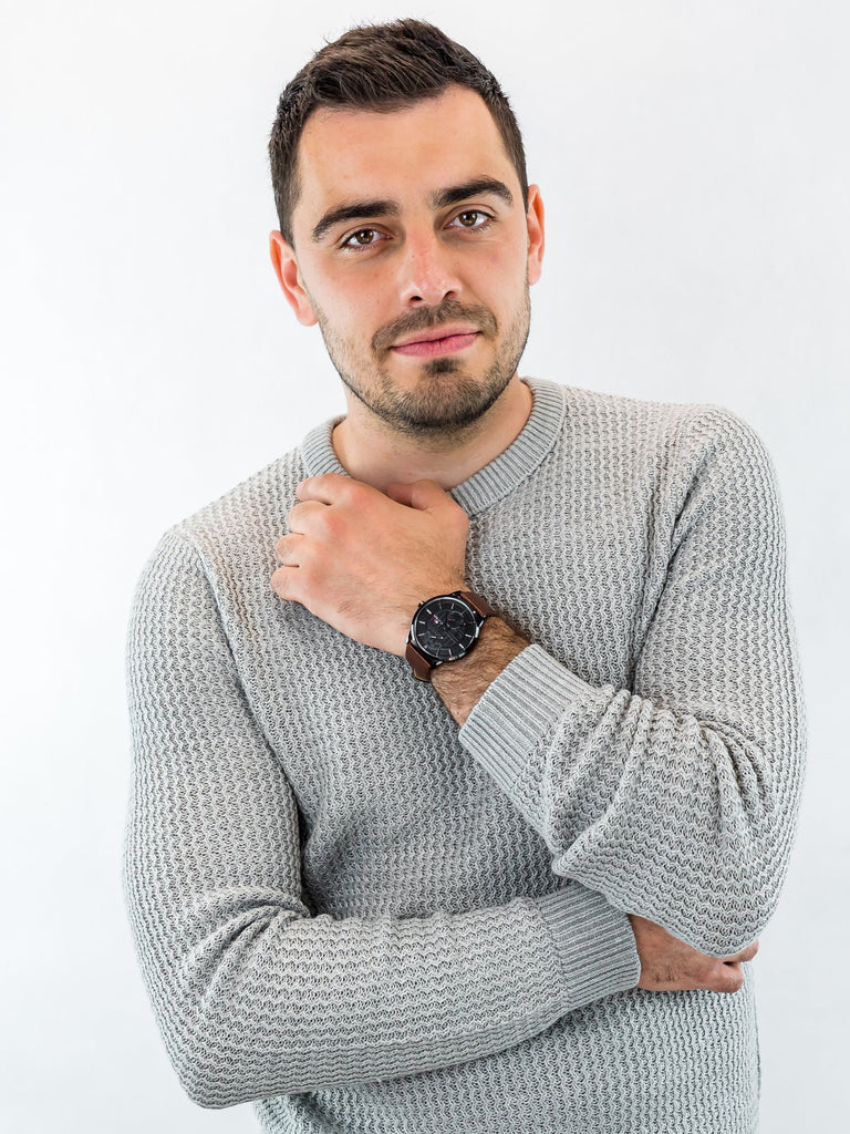 Tommy Hilfiger Hunter Black Dial Brown Leather Strap Watch for Men - 1791604 Buy Now By Tommy Hilfiger