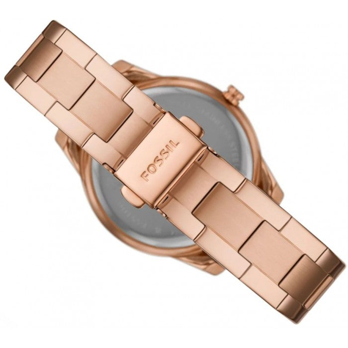 Fossil Stella Sport Multifunction Rose Gold Dial Rose Gold Steel Strap Watch for Women - ES5106 Buy Now By Fossil