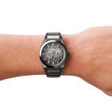 Fossil Everett Automatic Skeleton Grey Dial Grey Steel Strap Watch for Men - ME3206 Buy Now By Fossil