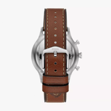 Fossil Retro Pilot Chronograph Silver Dial Brown Leather Strap Watch for Men - FS5809 Buy Now By Fossil