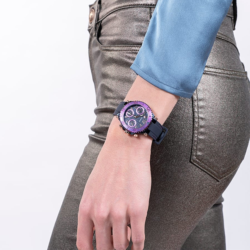 Guess Cosmic Multifunction Blue Dial Blue Silicone Strap Watch For Women - GW0466L2 Buy Now By Guess