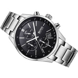 Hugo Boss Grand Prix Black Dial Silver Steel Strap Watch for Men - 1513477 Buy Now By Hugo Boss