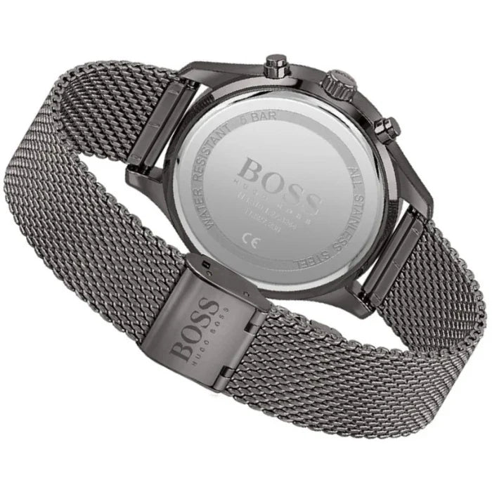 Hugo Boss Associate Grey Dial Grey Mesh Bracelet Watch for Men - 1513870 Buy Now By Hugo Boss