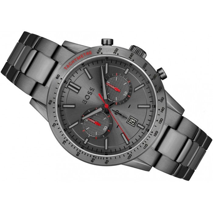 Hugo Boss Allure Chronograph Grey Dial Grey Steel Strap Watch for Men - 1513924 Buy Now By Hugo Boss