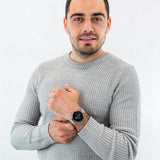 Armani Exchange Cayde Chronograph Black Dial Silver Mesh Strap Watch For Men - AX2714 Buy Now By Armani Exchange