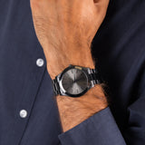 Michael Kors Slim Runway Black Dial Black Steel Strap Watch for Men - MK8507 Buy Now By Michael Kors