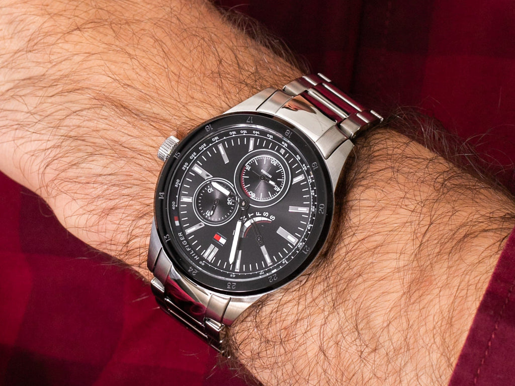 Tommy Hilfiger Austin Black Dial Silver Steel Strap Watch for Men - 1791639 Buy Now By Tommy Hilfiger