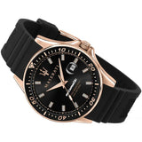 Maserati SFIDA Automatic Black Dial Black Rubber Strap Watch For Men - R8821140001 Buy Now By Maserati