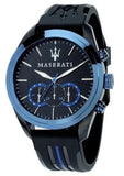 Maserati Traguardo Sports Blue Dial Black Rubber Strap Watch For Men - R8871612006 Buy Now By Maserati