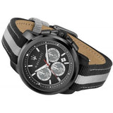 Maserati Royale 44mm Black Dial Stainless Steel Fiber Strap Watch For Men - R8871637002 Buy Now By Maserati