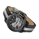 Maserati Royale 44mm Black Dial Stainless Steel Fiber Strap Watch For Men - R8871637002 Buy Now By Maserati