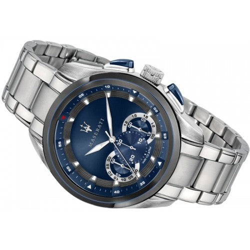 Maserati Traguardo Chronograph 45mm Blue Dial Stainless Steel Watch For Men - R8873612014 Buy Now By Maserati