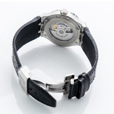 Maurice Lacroix Aikon Date Automatic Black Dial Black Leather Strap Watch For Men - AI6008-SS001-330-1 Buy Now By Maurice Lacroix