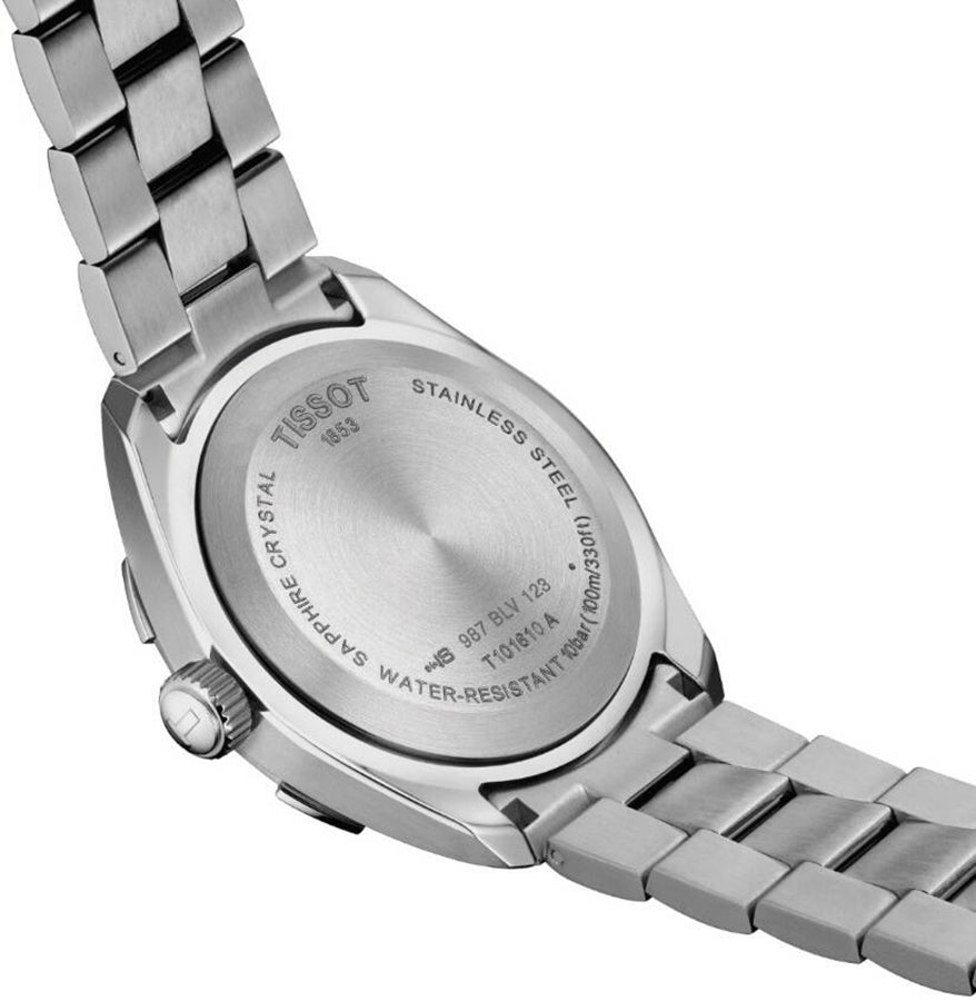 Tissot PR 100 Sport Quartz Black Dial Silver Steel Strap Watch For Men - T101.610.11.051.00 Buy Now By Tissot