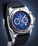 Bulova Marine Star Blue Dial Black Silicone Strap Watch for Men - 98B258 Buy Now By Bulova