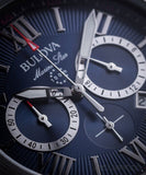 Bulova Marine Star Blue Dial Black Silicone Strap Watch for Men - 98B258 Buy Now By Bulova