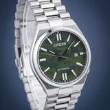 Citizen Tsuyosa Automatic Camouflage Green Dial Silver Steel Strap Watch For Men - NJ0159-86X Buy Now By Citizen
