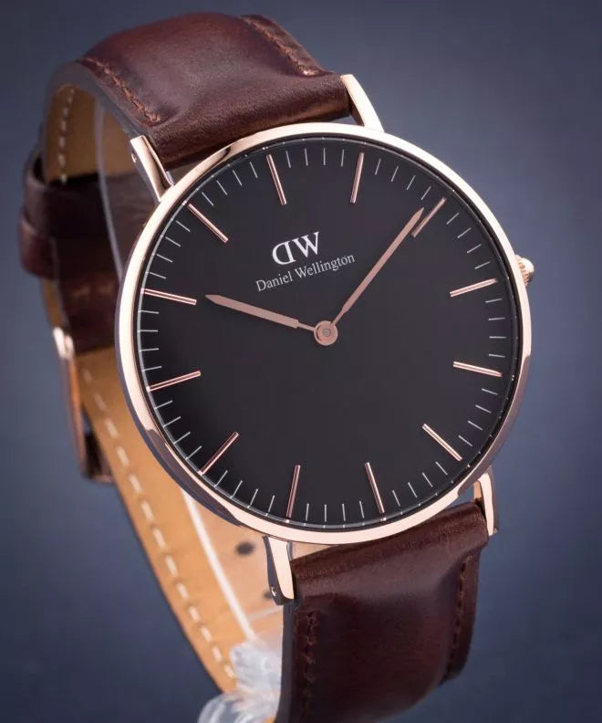 Daniel Wellington Classic Bristol Black Dial Brown Leather Strap Watch for Men - DW00100137 Buy Now By Daniel Wellington
