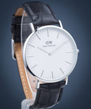Daniel Wellington Classic York White Dial Black Leather Strap Watch For Men - DW00100025 Buy Now By Daniel Wellington