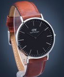 Daniel Wellington Classic St Mawes Black Dial Brown Leather Strap Watch For Men - DW00100130 Buy Now By Daniel Wellington