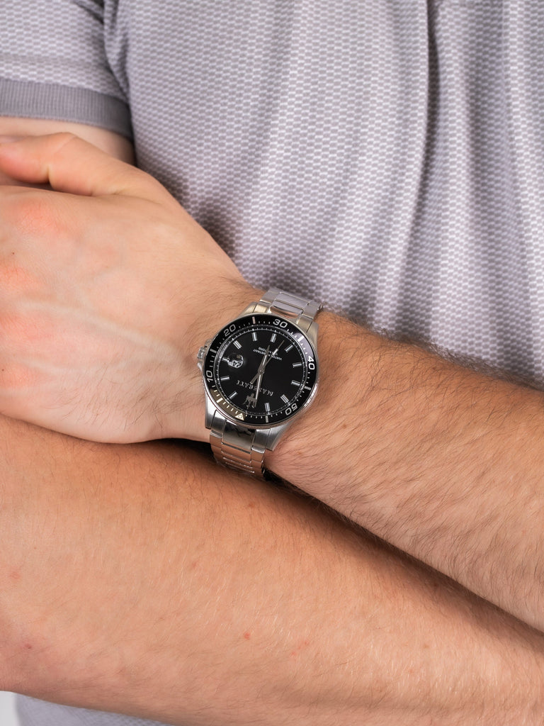 Maserati SFIDA Quartz Black Dial Stainless Steel Watch For Men - R8853140002 Buy Now By Maserati