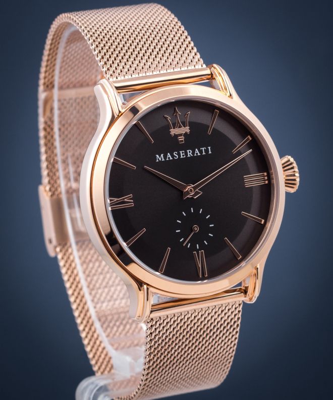 Maserati Epoca Anthracite Dial Rose Gold Mesh Bracelet Watch For Men - R8853118004 Buy Now By Maserati