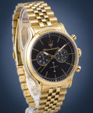 Maserati Epoca Chronograph Black Dial Gold Steel Strap Watch For Men - R8873618023 Buy Now By Maserati