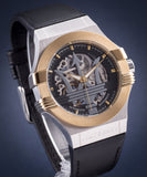 Maserati Potenza Automatic Skeleton Dial Black Leather Strap Watch For Men - R8821108011 Buy Now By Maserati