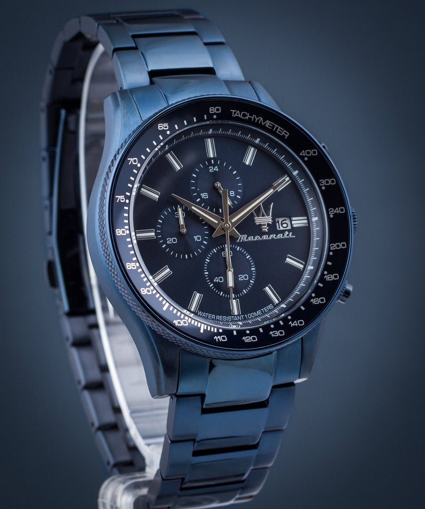 Maserati SFIDA Chronograph Blue Dial Blue Steel Strap Watch For Men - R8873640023 Buy Now By Maserati