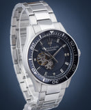 Maserati SFIDA Automatic Skeleton Blue Dial Silver Steel Strap Watch For Men - R8823140007 Buy Now By Maserati