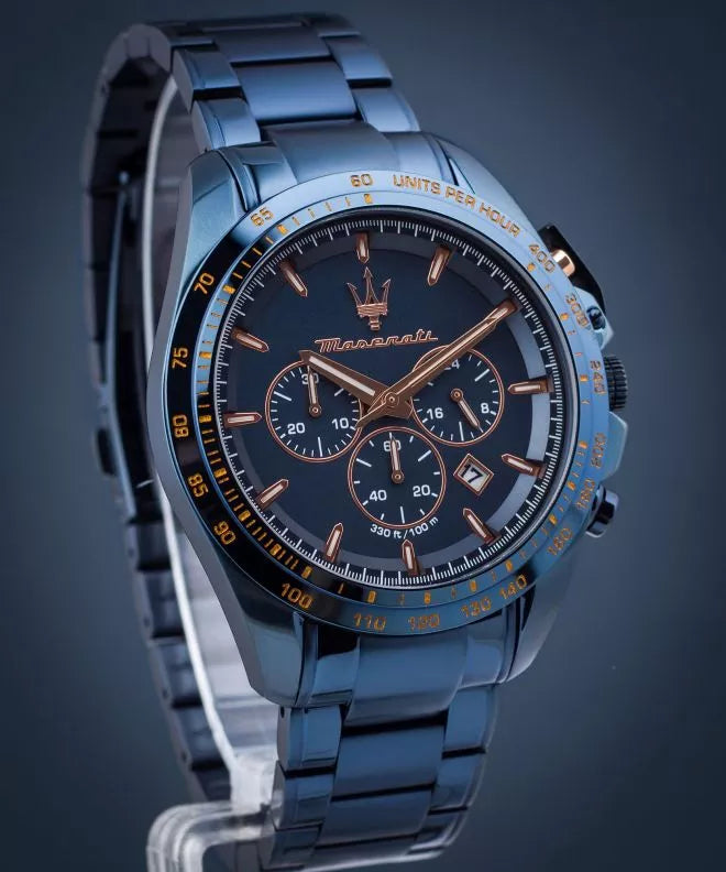 Maserati Traguardo Chronograph Blue Dial Blue Steel Strap Watch For Men - R8873612054 Buy Now By Maserati
