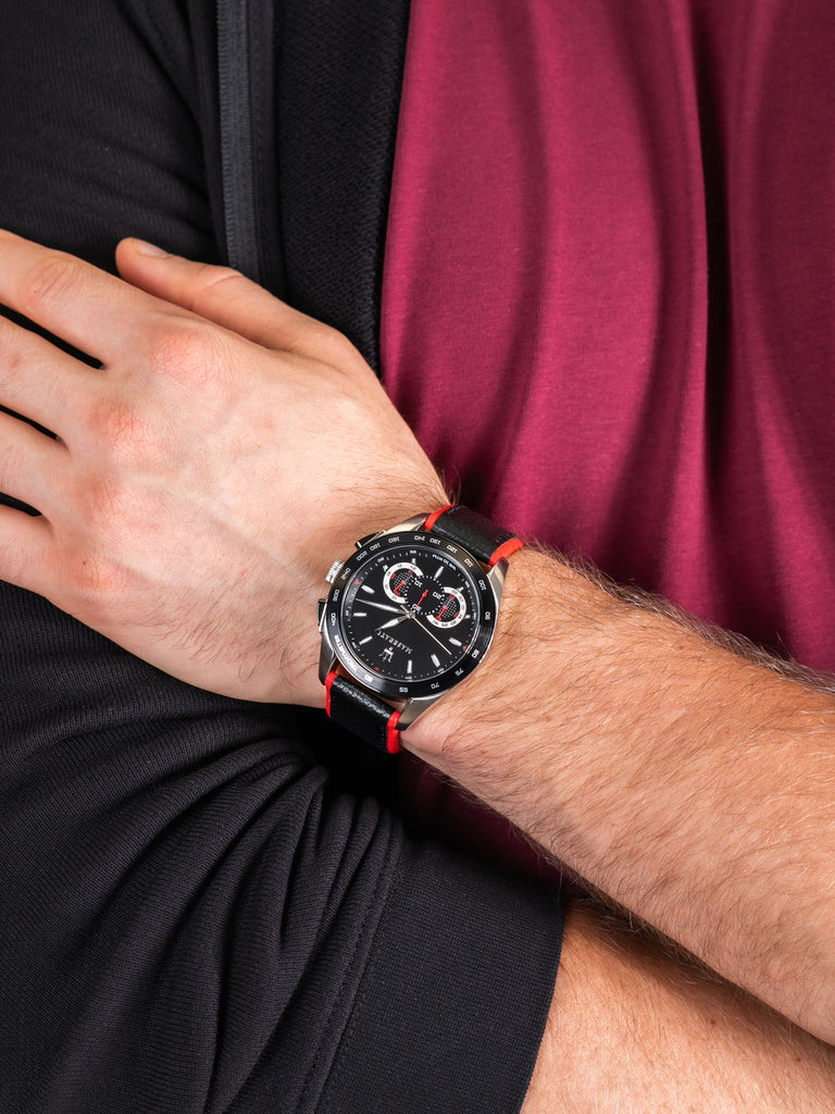 Maserati Traguardo Black Dial Black Leather Strap Watch For Men - R8871612028 Buy Now By Maserati