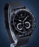 Maserati Traguardo Chronograph Black Dial Black Mesh Bracelet Watch For Men - R8873612031 Buy Now By Maserati